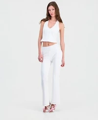 Guess Womens Joey Textured Halter Top Joey Textured Knit Pull On Pants