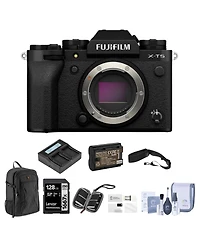 Fujifilm X-T5 Mirrorless Camera, 128GB Sd Card, Backpack, 2x Battery, Charger, Screen Protector, Camera Strap, Sd Card Case