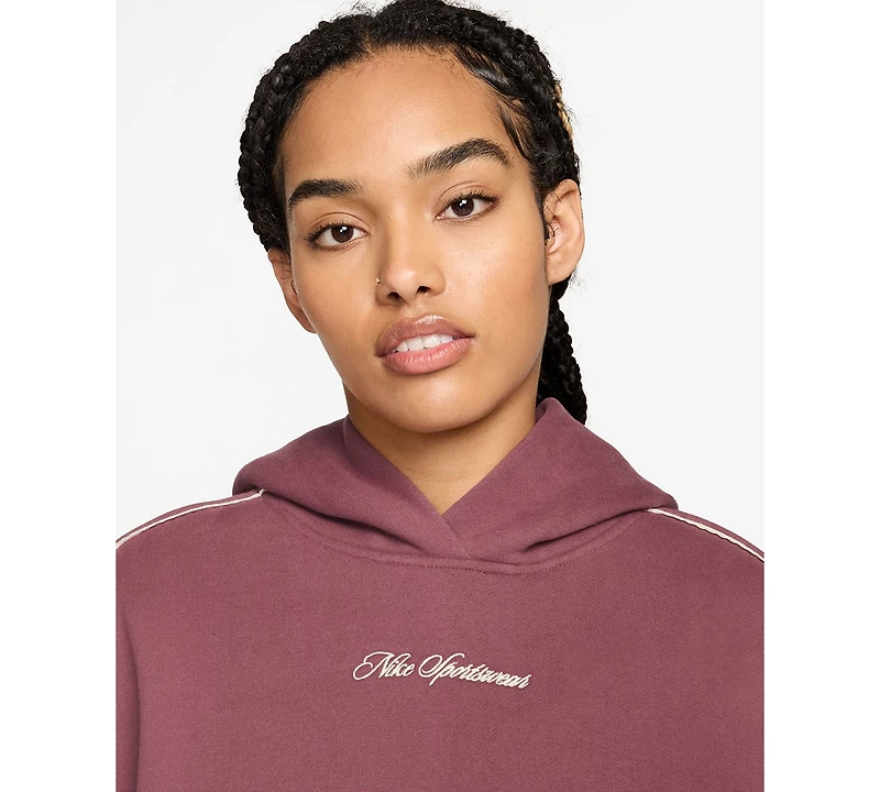 Nike Studio Fleece Women's Oversized Scallop-Trim Hoodie