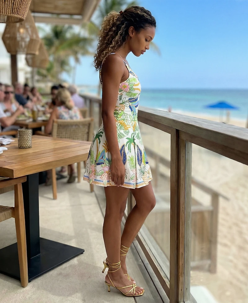 Siena Women's Printed One-Shoulder Mini Dress