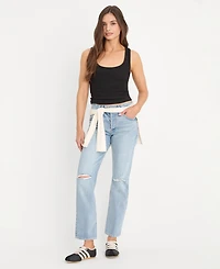 Good American Women's Straight Leg Ankle-Length Jeans