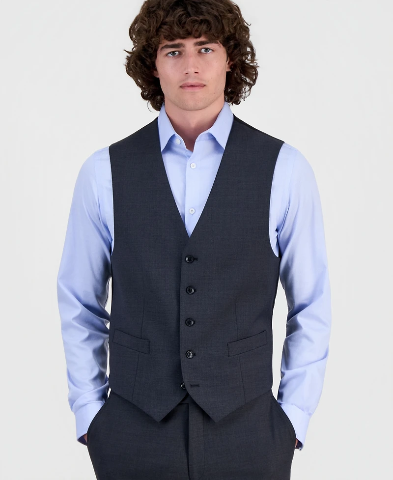 Tommy Hilfiger Men's Modern-Fit Wool Th-Flex Stretch Suit Separates Vest