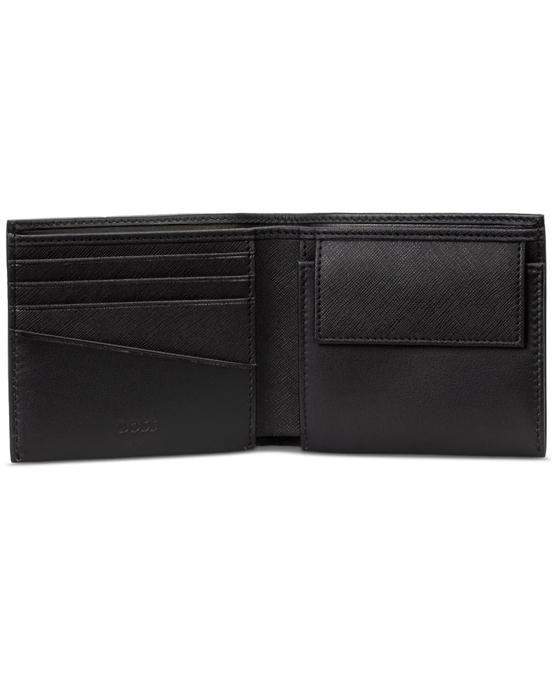 Hugo Boss Men's Open Face Leather Wallet