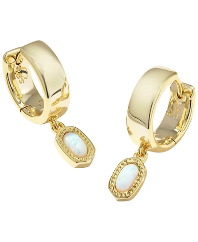 Kendra Scott 14k Gold-Plated Mini Ellie Wide Huggie Earrings