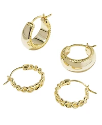 Kendra Scott 14k Gold-Plated 2-Pc. Gabriella Huggie Earrings Set