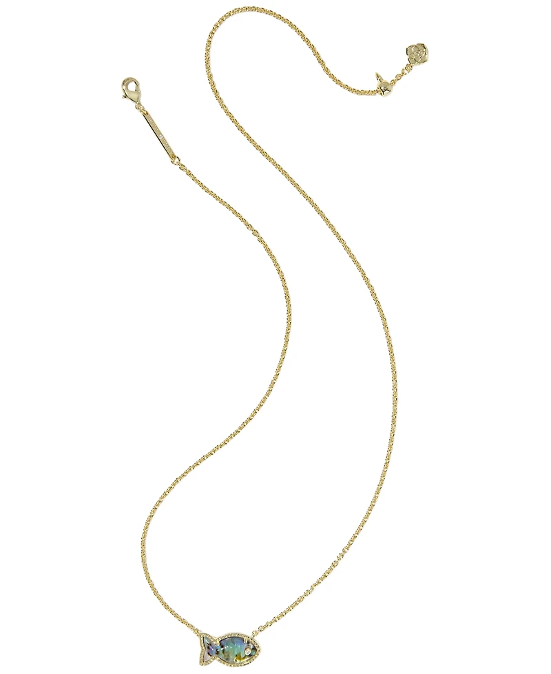 Kendra Scott 14k Gold-Plated Parker Fish Short Pendant Necklace
