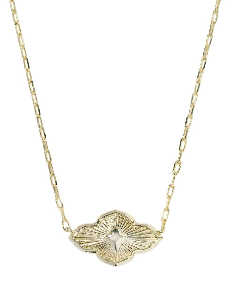 Kendra Scott 14k Gold-Plated Abbie Medallion Short Pendant Necklace