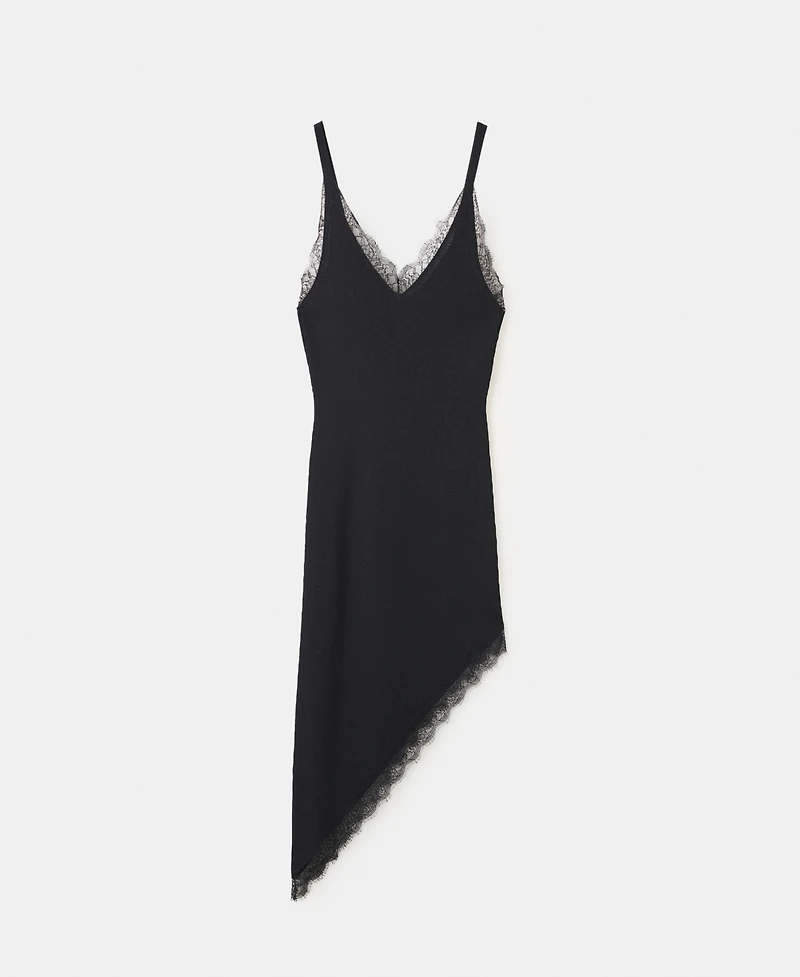 Mango Women's Asymmetrical Lingerie-Style Dress