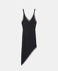 Mango Women's Asymmetrical Lingerie-Style Dress