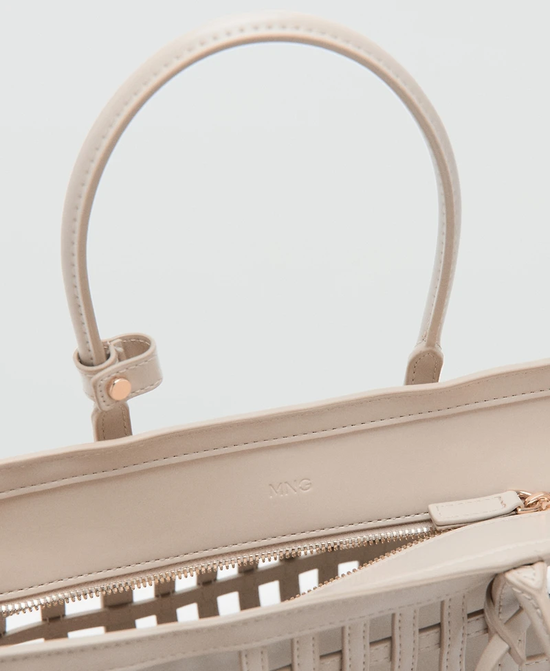 Mango Women's Braided Handbag