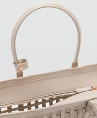 Mango Women's Braided Handbag