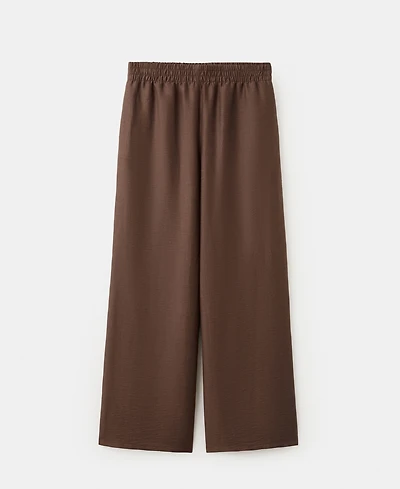 Mango Women's Linen Palazzo Pants