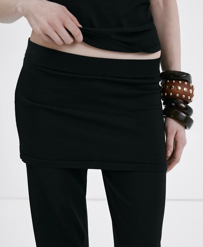 Mango Women's Combined Knit Pants