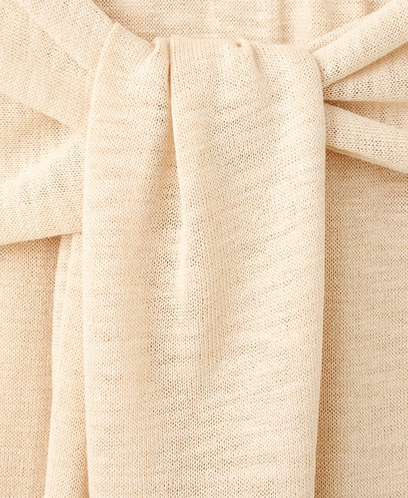 Mango Women's Knot Detail Fine-Knit Pants