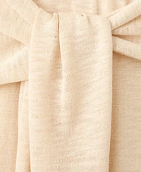Mango Women's Knot Detail Fine-Knit Pants