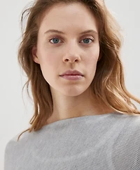Mango Women's Asymmetrical Knitted Cape
