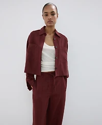 Mango Women's Straight-Fit Lyocell Pants
