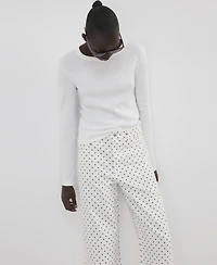 Mango Women's Polka Dot Balloon Jeans