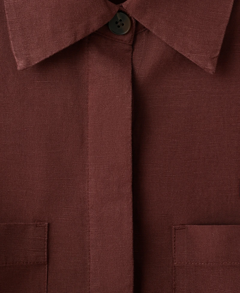 Mango Women's Pocket Lyocell Overshirt