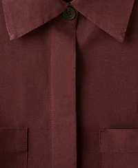 Mango Women's Pocket Lyocell Overshirt