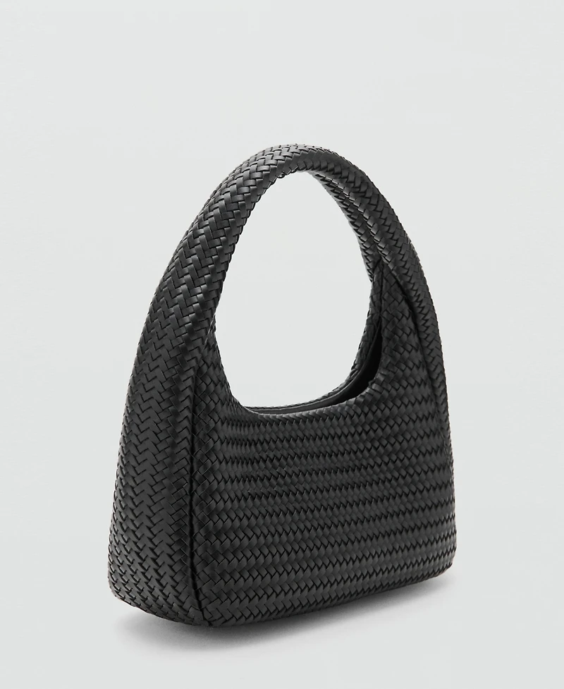 Mango Women's Braided Shoulder Bag