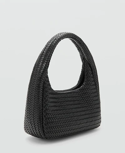 Mango Women's Braided Shoulder Bag