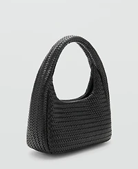 Mango Women's Braided Shoulder Bag