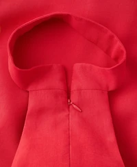 Mango Women's Neck Strap Lyocell Top