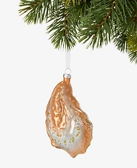 Holiday Lane Seaside Glass Oyster Ornament, Macy's Exclusive