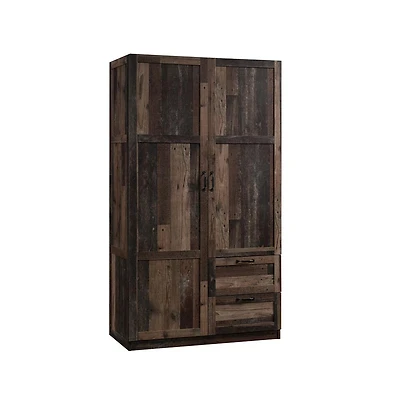Sauder Miscellaneous Storage Storage Armoire, Reclaimed Pine finish