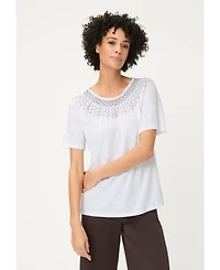 Olsen Women's Embroidered T-Shirt
