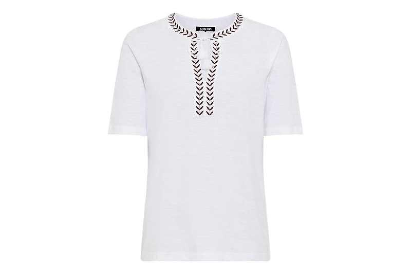Olsen Women's Embroidered Tunic T-Shirt