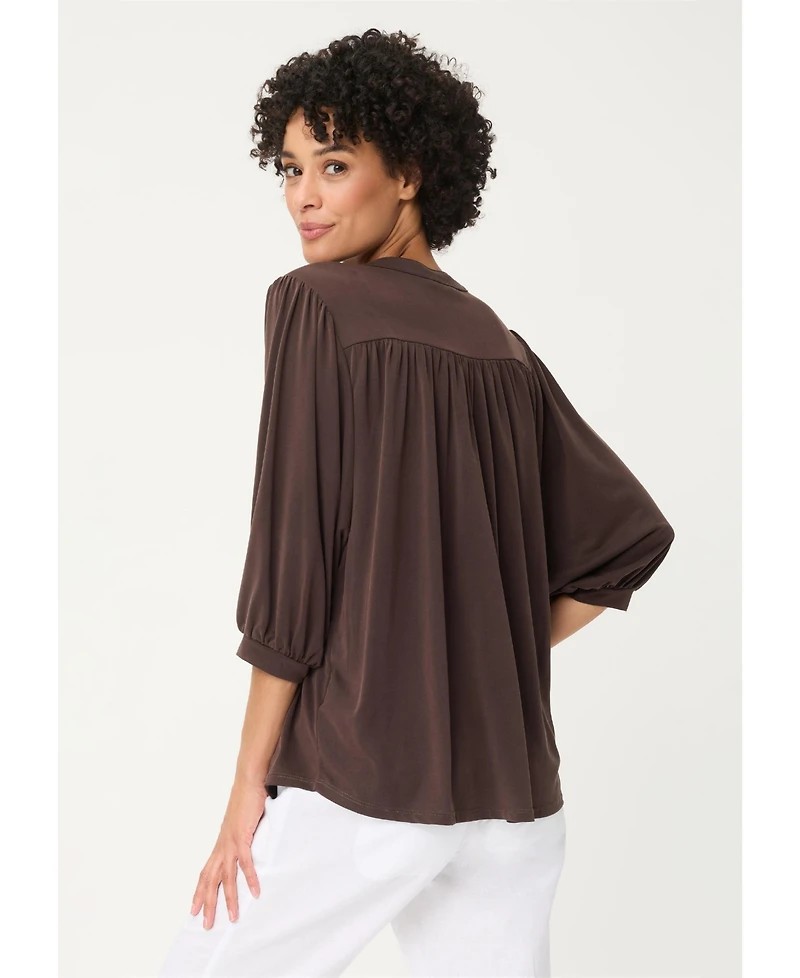 Olsen Women's Solid Tunic T-Shirt