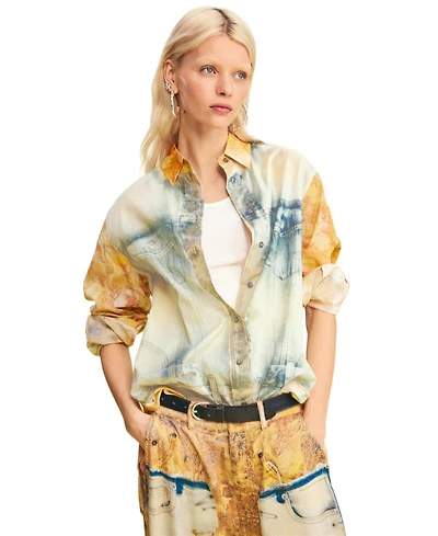 Desigual Women's Hybrid Denim Shirt