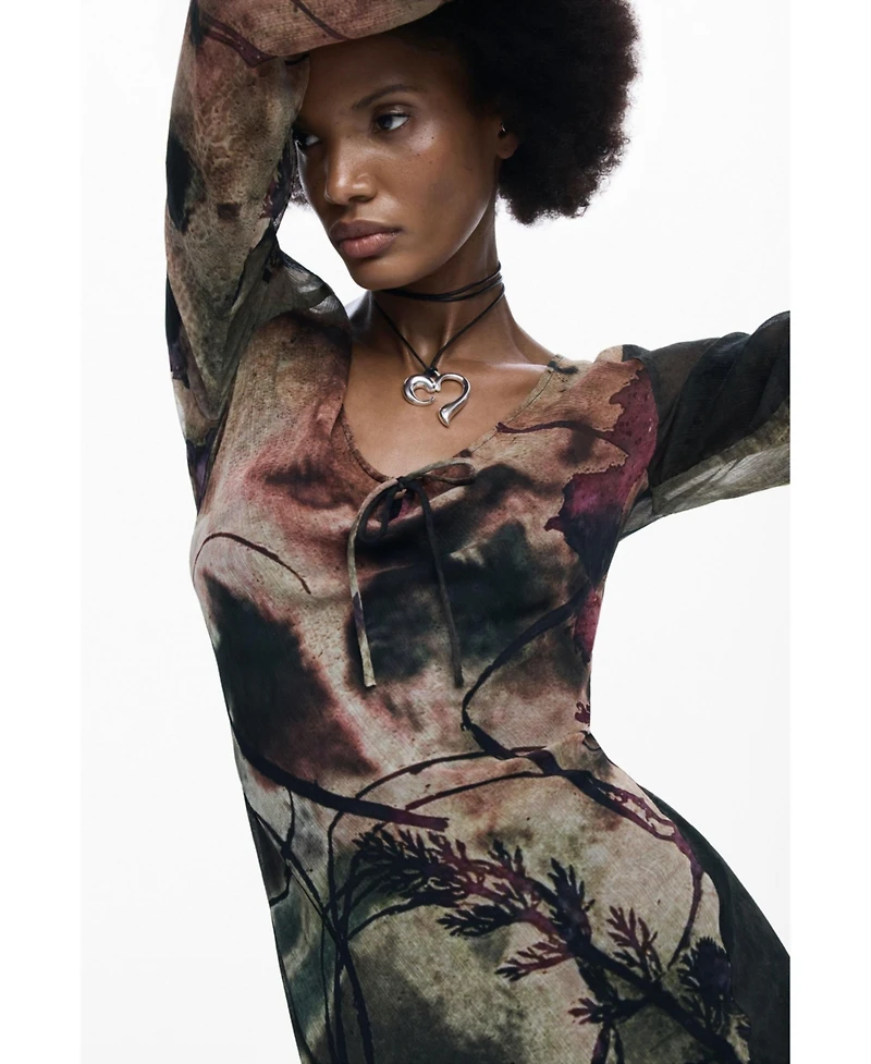 Desigual Women's Abstract midi dress