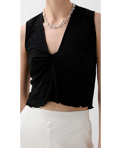 Scalpers Women's Wrinkle Chestknot Tee