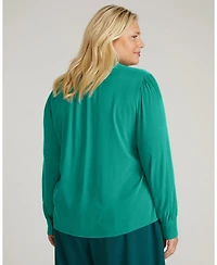 Universal Standard Plus Endora Stretch Cupro Blouse
