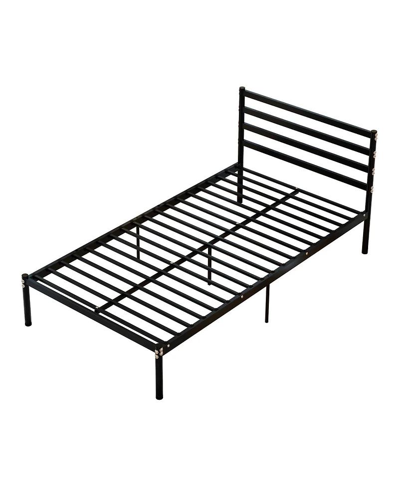 Streamdale Furniture Metal Platform Bed Frame Twin Size Storage Easy Assembly