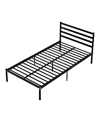Streamdale Furniture Metal Platform Bed Frame Twin Size Storage Easy Assembly