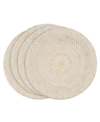 Saro Lifestyle Woven Rattan Placemats, Set of 4