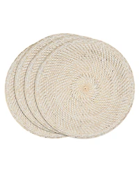 Saro Lifestyle Woven Rattan Placemats, Set of 4
