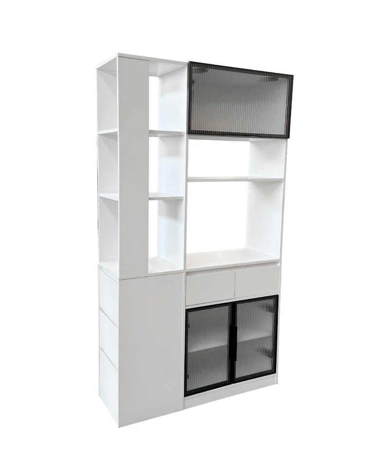 Streamdale Furniture Tall Storage Cabinet with Multi-functional Space