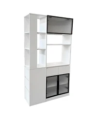 Streamdale Furniture Tall Storage Cabinet with Multi-functional Space