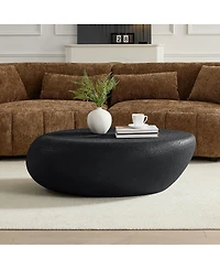 Streamdale Furniture Fiberglass Elliptical Coffee Table