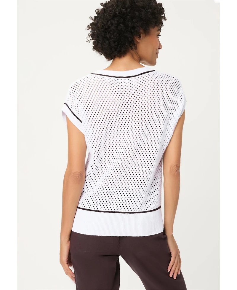 Olsen Women's Ajour Knit Sweater