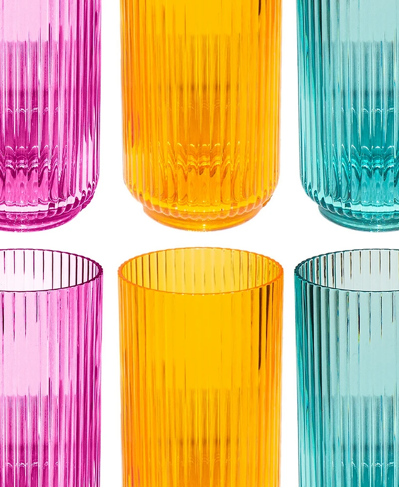 Abode Homewares Mesa Acrylic Drinking Glasses, Set of 6