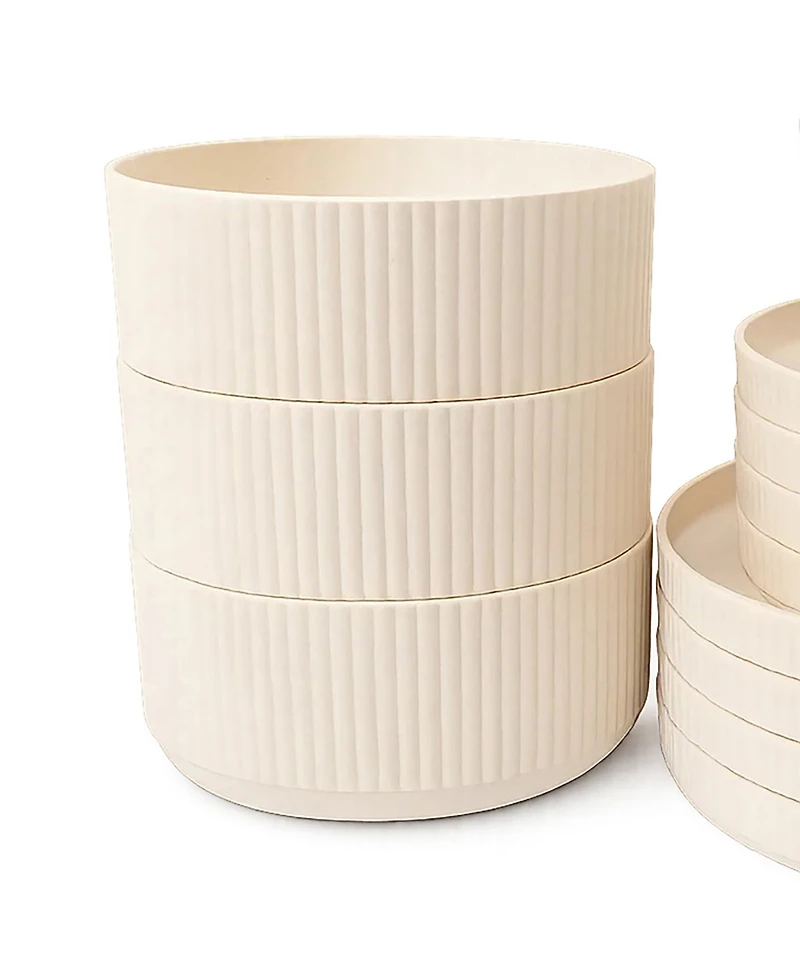 Abode Homewares Mesa Wheat 12-Piece Dinnerware Set, Service For 4