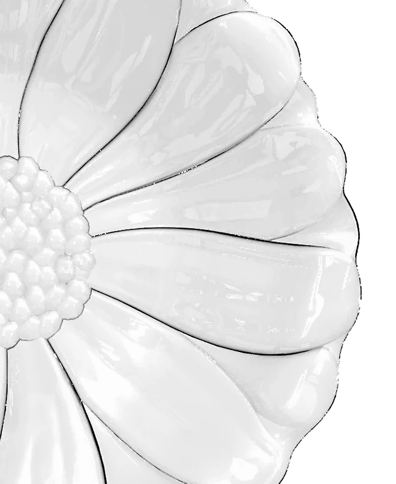 Abode Homewares Figural Flower Acrylic Salad Plates, Set of 6