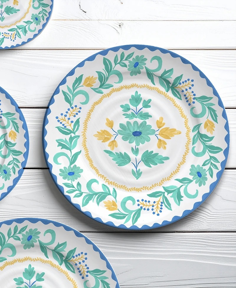 Abode Homewares Montelupo NewWave Melamine Dinner Plates, Set of 6