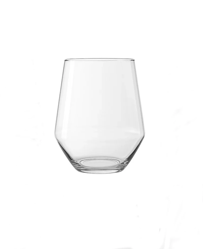 Abode Homewares Angle Stemless Wine Glasses, Set of 6